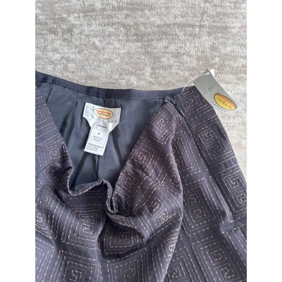 NWT Talbots Petites Women's Stretch Pants Geometric Textured Print - Size 8 - Picture 4 of 8